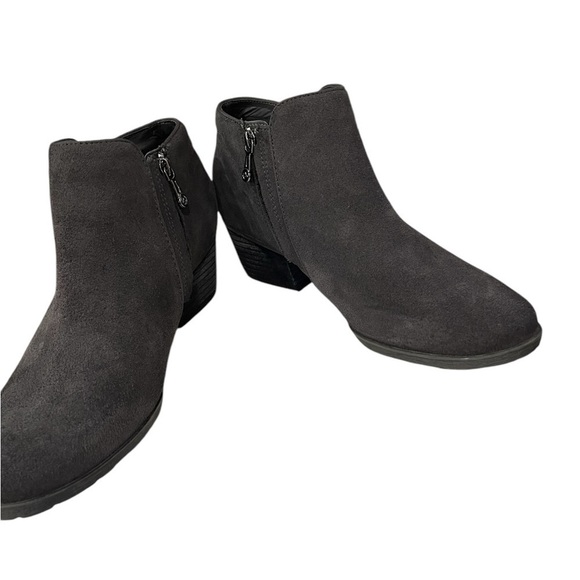 Blondo Villa Size 8.5 Waterproof Ankle Boots With Zippers Gray Suede Women’s - Picture 4 of 7